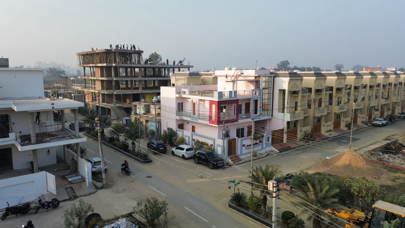 Aerial view of the project